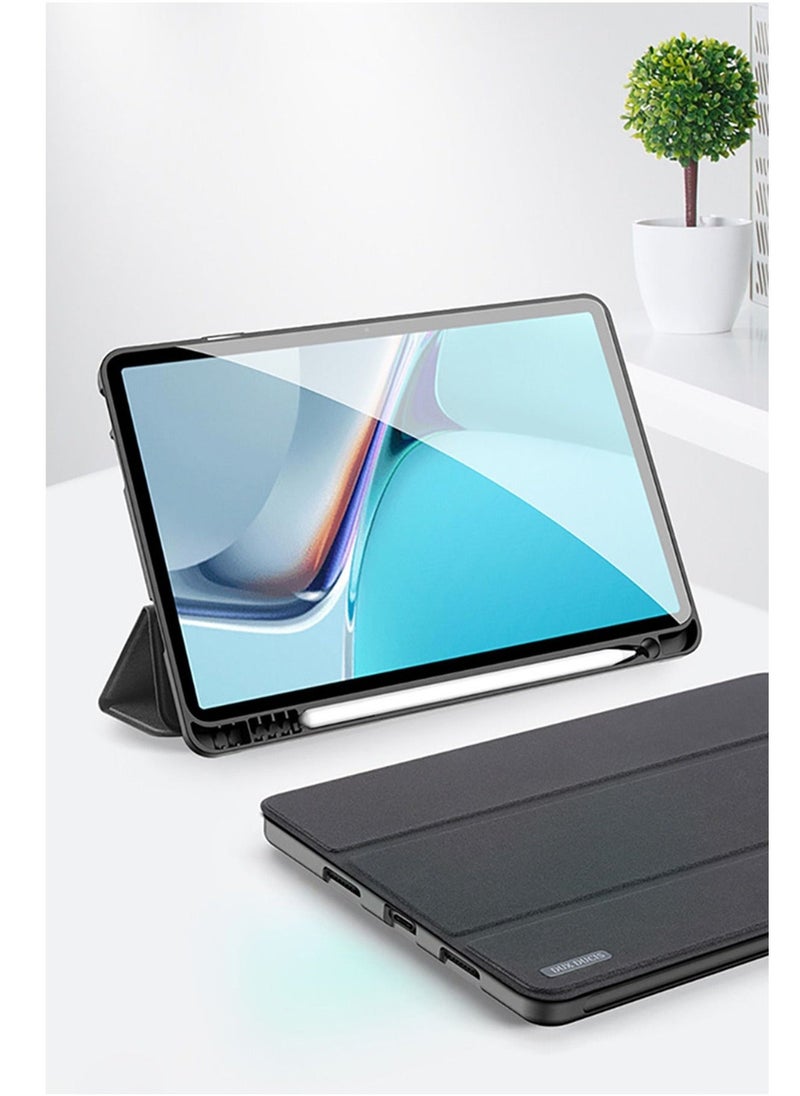Smart Protective Case Cover with Pencil Holder for Huawei MatePad 11 Black - Image 4